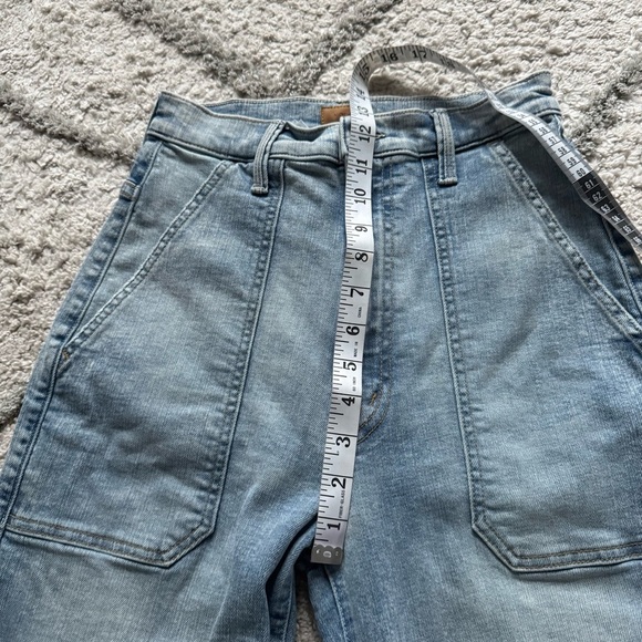 MOTHER The Wrapper Ultra High Rise Jogger ankle Jeans light wash 24 - Picture 8 of 11